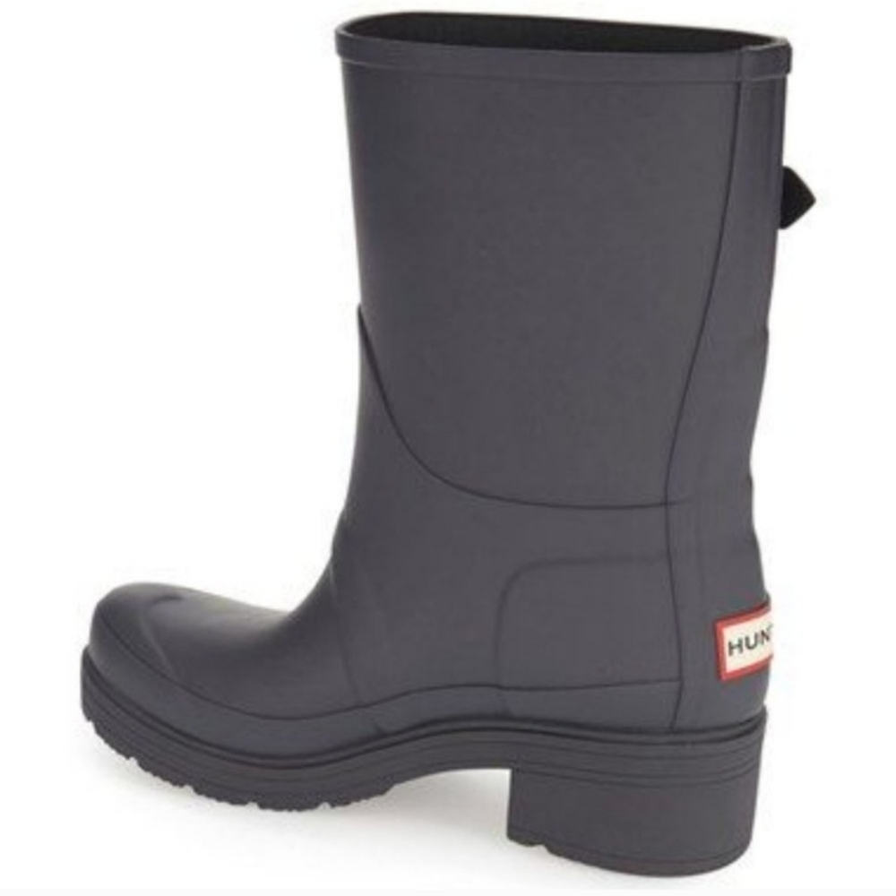 Charcoal gray Hunter Boots in mint condition